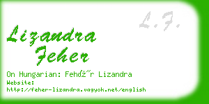 lizandra feher business card
